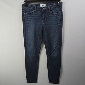 PAIGE Women's Verdugo Ankle Indigo Jeans Sz 28 Streetwear Chic